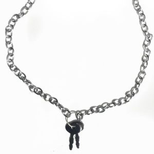 chunky keychain necklace